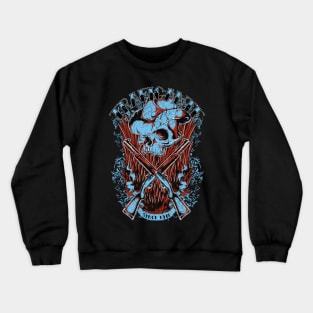 Scary Skull Crewneck Sweatshirt